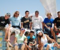 Kite teachers at the beach bar Waves in Tarifa